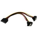 15 Pin IDE Male Molex to Dual SATA Y Splitter 2 Port Female Power Adapters Cable