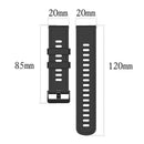 20mm Silicone Wrist Strap for Amazfit GTR 42mm/GTS/BIP/BIP Lite (Black) A