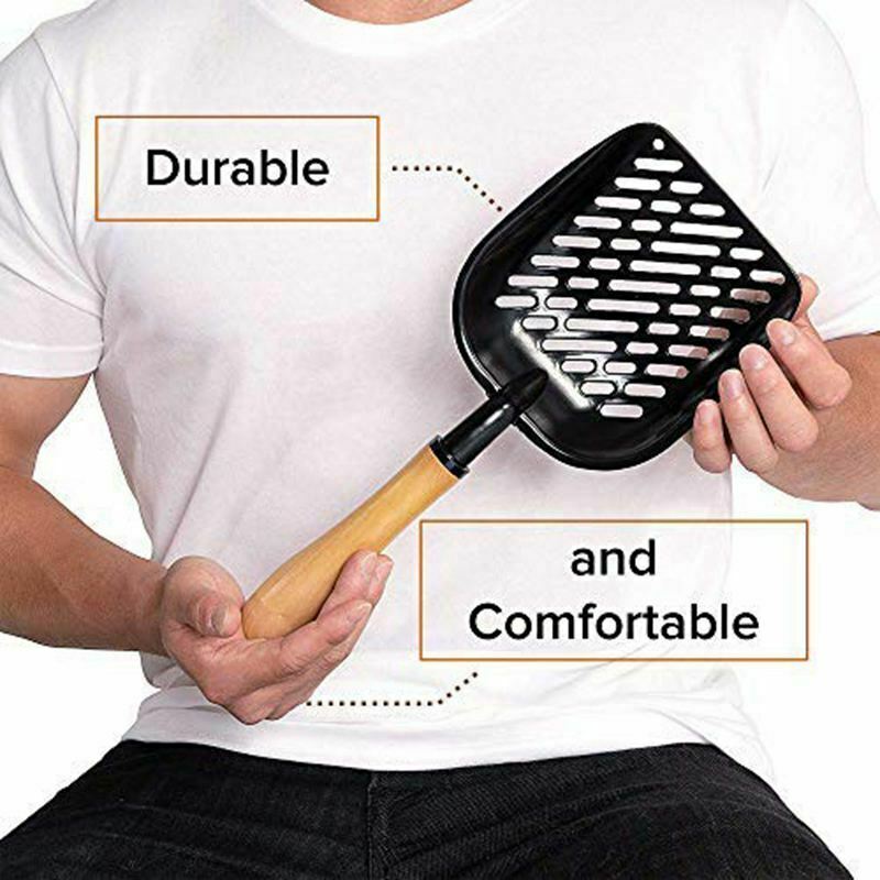 Cat Litter Scoop With Flexible Long Handle,Deep Shovel Sifter Durable Solid V6M6