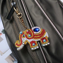 5Pcs Acrylic Board Diy Diamond Painting Elephant Keychain Tools Round Shinn