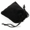 50 x Black flocking pouch Sliding Drawstring Bag for jewelry 7 x 9 cm H2T1
