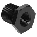 Black Aluminum Alloy Threaded Oil Filter Connector Adapter for Automotive Car