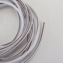 White 5 Meters Moulding Trim Strip Car Door Edge Scratch Guard Protector Cover