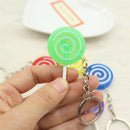 Lollipop Keychain Fashion Candy Food Simulation Pendant Ring Key Chain ES