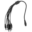5.5x2.1mm 8 Channel Splitter DC Power Cable Power Supply For Secuirty CCTV