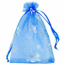 25x Beautiful Butterfly Organza Jewelry Pouch Gift Bag Wedding Christmas Pa