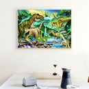 5D DIY Full Drill Diamond Painting Dinosaurs River Cross Stitch Embroidery