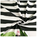 7x5ft photography backdrops Black and white stripe watercolor pink flower b