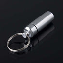 Waterproof Aluminum Pill Box Case Bottle Cache Drug Holder Keychain Contain J8J8