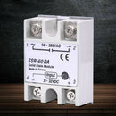 SSR-60DA 60A DC Control AC SSR-50DA Solid State Relay Alloy Heat Sink Re SXB