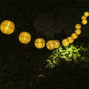 30LED Solar Powered Fairy String Lantern Lights Garden Hanging Christmas Ho U0Z1