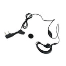 2pcs 2.5mm/3.5mm K Type Hanging Earphone with Microphone for Kenwood Baofeng