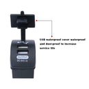 Dual USB Port Car Motorcycle Charger 3.1A Power Socket with Cover for Phone