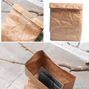 Reusable Insulated Brown Cooler Sack Lunch Bag Magnetic Closure Paper Thermal