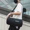 Women Barrel-Shaped Sports Gym Shoulder Bag Waterproof Nylon Bags (Black)