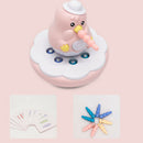Cute Chick Tumbler Magnetic Catch Insects Game Kids Development Toys Pink