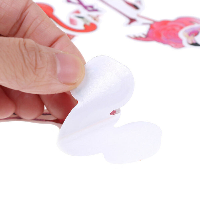 18pcs/set phone laptop flamingo stickers trunk guitar stickers for kids toys  Z