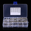 440pcs M3 M4 M5 304 Stainless Steel Hex Socket Button Head Bolts Screws Nuts Kit
