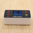 8 Port Multi Fast Usb Charger Quick Charge 3.0 Multiple Usb Phone Charging