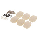 6 Pieces Acoustic Guitar Tuning Peg Key Tuner Button Cap with Screws Machine