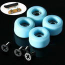 4 Pcs/Set Professional PU+Metal CNC Bearing Wheels for Wooden Fingerboard W6J6