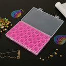 28 Grids Jewelry Box Diamond Embroidery Crystal Bead Organizer Storage Case