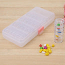 25 Pcs Transparent color Plastic Jewelry Bead Storage Container Jars Box Di M8G4