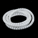 1Pcs White 2m PE Cable Tidy Wire Storage Cable Organizer Spiral Zip Wrap