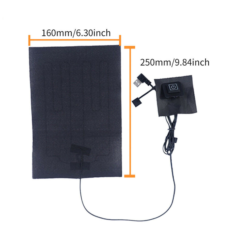 Vest Temperature Adjustable Back Electric Heating Pad Thermal Clothing Portable