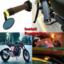 2x LED Motorcycle Handlebar Turn Signal Lights Amber Indicators Bar End Blinkers