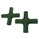 2pcs Green Plastic 16mm Greenhouse Pipe Fittings PVC Building Fittings 4X