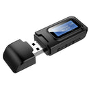 Bluetooth 5.0 Receiver Transmitter LCD Display 3.5mm AUX USB Dongle Stereo  A4S8