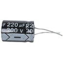 2 Pcs 220uF 200V 105C Radial Electrolytic Capacitors Black 25x18mm C7L4