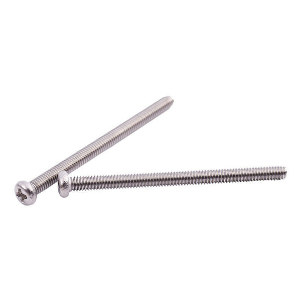 M2.5 x 35mm 304 Stainless Steel Phillips Round Head Screws Bolt 60pcs C1B2