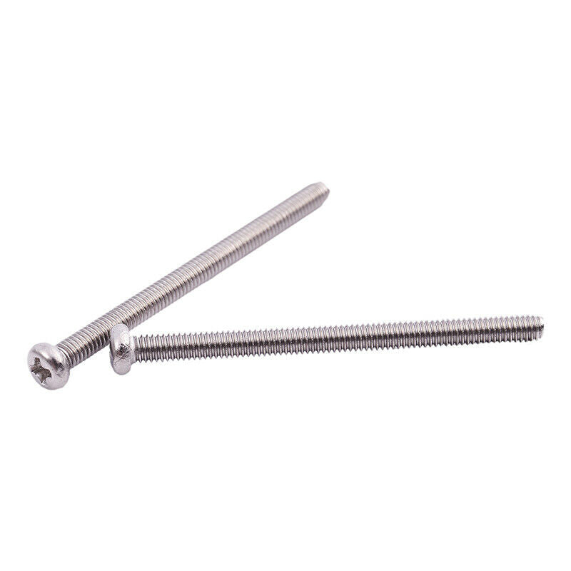 M2.5 x 35mm 304 Stainless Steel Phillips Round Head Screws Bolt 60pcs C1B2