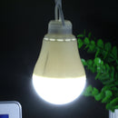 LED Bulb Dormitory Energy Saving Light USB Emergency Outdoor Lamp (White) A