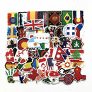 52pcs Classic National Flags Stickers Toys for Children In Countries Travel Map
