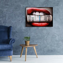 5D DIY Full Drill Diamond Painting Lips Cross Stitch Embroidery Mosaic Kit