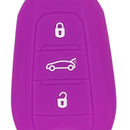 Silicone Car Key Case Cover Fit for AUDI Smart 3 Buttons Remote Key Fob