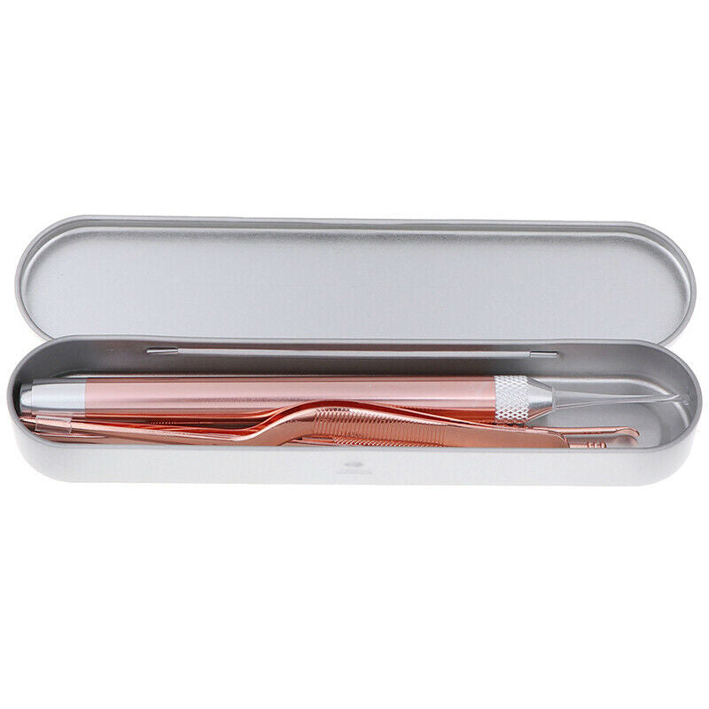 7Pcs/Set Led Ear Wax Pickers Stainless Steel Earpick Wax Remover Curette FT