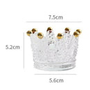 Crystal Glass Crown Tealight Candle Holder Ashtray Wedding Party Decor