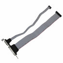 DB25 Female to IDC 26 Pin + DB 9 to IDC 10 Adapter Panel Slot Plate