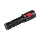 Portable 3 Mode 6000LM Zoomable Micro USB Rechargeable T6 LED Flashlight A