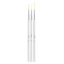 Pack of 3 Professional Nail Art Drawing Painting Pen Brush Detailer Liner Brush