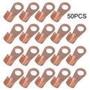 Assortment Car Closed End Copper Ring Lug Terminal Wire Crimp Connector Kit 50x