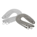 2 Pieces Purse Chain Strap Replacement Handbag Shoulder Bag Crossbody 120cm