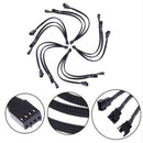 Wholesale Black Sleeved PWM 3 Way 4 pin Y Splitter Computer PC Fan Power Cable