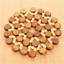 Bamboo Round Anti-Slip Dining Pad Kitchen Placemats Insulation Tableware Coaster