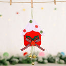 Creative Snowman Santa Claus Pendant Ultrasonic Non-Woven Tree Ornament (D) A