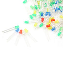 100Pcs/Set 3mm LED Lights Emittings Diodes Reds Green White Blue Yellow 20mA MO